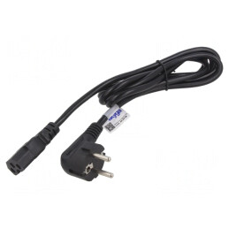 Cablu Alimentare Schuko 3x1mm2, 1.8m, IEC C15 | Electronic-mag.ro | Componente Electronice
