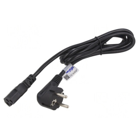 Cablu Alimentare Schuko 3x1mm2, 1.8m, IEC C15 | Electronic-mag.ro | Componente Electronice