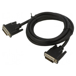 Cablu DVI-D Dual Link Textilă 24+1 Pin  | Electronic-mag.ro | Componente Electronice