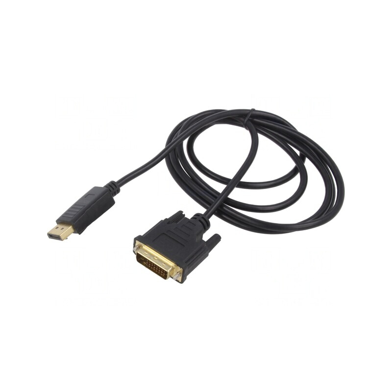 Cablu DisplayPort la DVI-D 1,8m Negru | Electronic-mag.ro | Componente Electronice
