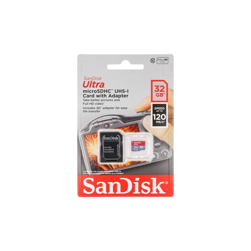 Card de Memorie microSDHC 32GB Class 10 120MB/s | Electronic-mag.ro | Componente Electronice
