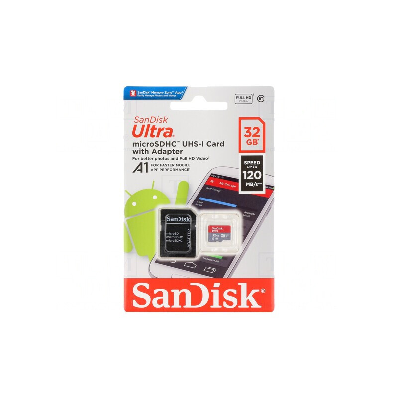 Card de Memorie microSDHC Android 32GB 120MB/s Class 10 UHS-I | Electronic-mag.ro | Componente Electronice
