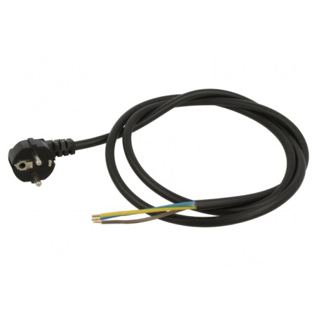 Cablu Electric 3x1,5mm2 5m cu Ştecăr în Unghi | Electronic-mag.ro | Componente Electronice