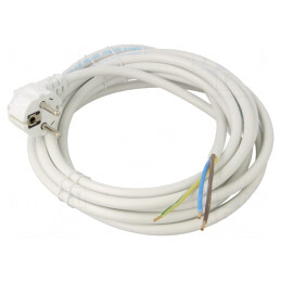 Cablu Electric 3x1,5mm2 cu Ștecăr în Unghi 5m | Electronic-mag.ro | Componente Electronice