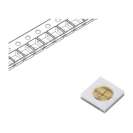 LED UV-C 3W 120° 265-280nm | Electronic-mag.ro | Componente Electronice