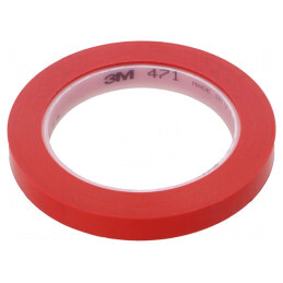 Bandă de marcare roșie 33m x 12mm | Electronic-mag.ro | Componente Electronice