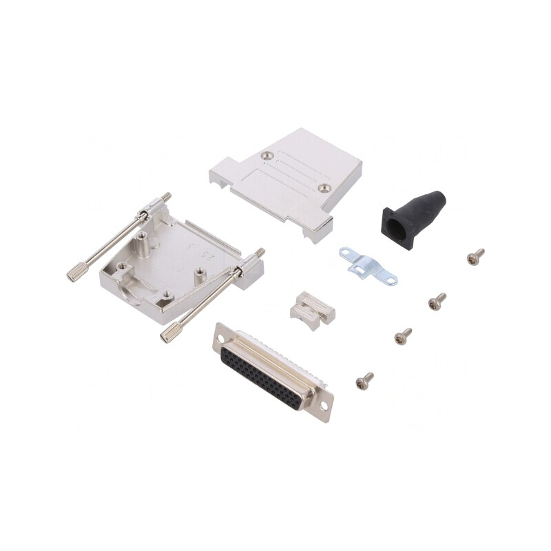 Mufă Mamă D-Sub HD 44P pentru Lipire pe Cablu - Neagră | Electronic-mag.ro | Componente Electronice