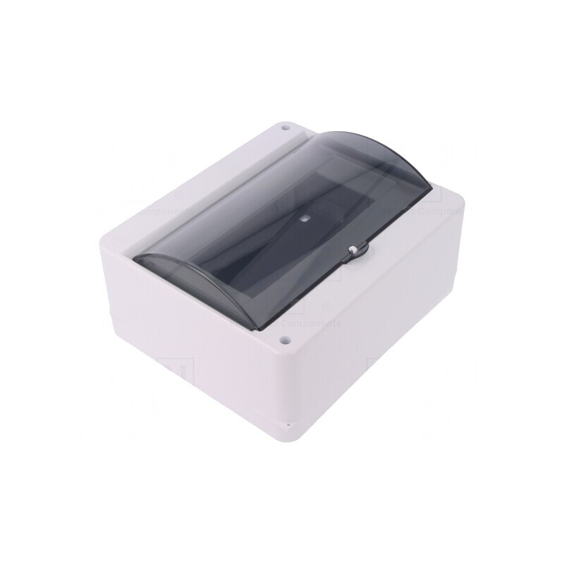 Carcasă pentru aparatură modulară IP30, montaj perete, albă ABS | Electronic-mag.ro | Componente Electronice
