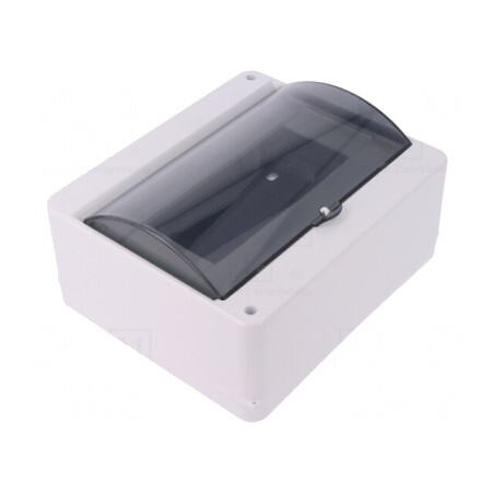 Carcasă pentru aparatură modulară IP30, montaj perete, albă ABS | Electronic-mag.ro | Componente Electronice