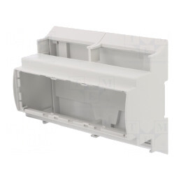 Carcasă pentru șină DIN gri 110x142,3x62 mm UL94V-0 | Electronic-mag.ro | Componente Electronice