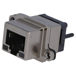 Soclu RJ45 IP67 Panou THT Drept | Electronic-mag.ro | Componente Electronice