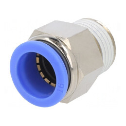 Racord Push-in Alamă Nichelată BLUELINE | Electronic-mag.ro | Componente Electronice
