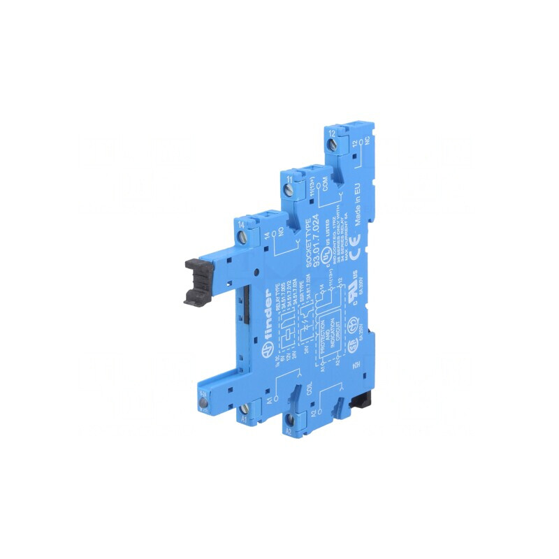 Stativ pentru șină DIN cleme cu șurub IP20 250VAC 6A | Electronic-mag.ro | Componente Electronice