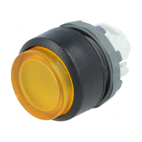 Comutator Apăsare 22mm Galben | Electronic-mag.ro | Componente Electronice