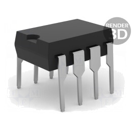 Optocuplor; THT; Ch: 1; OUT: poartă Schmitt; 0,02Mbps; DIP8; 3kV/μs