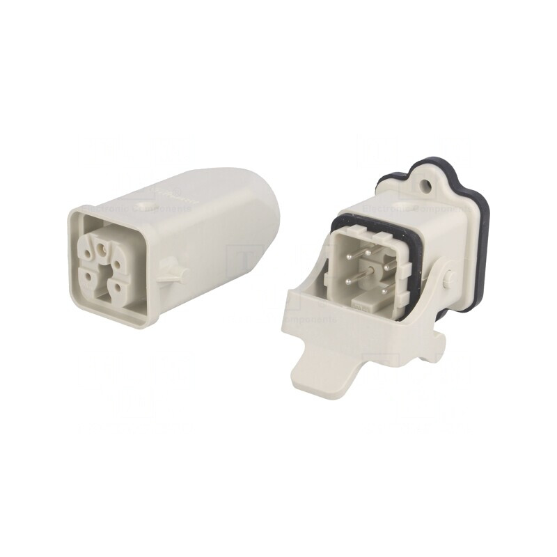 Conector HDC Tată Mamă 5 4 Pin 3A Drept | Electronic-mag.ro | Componente Electronice