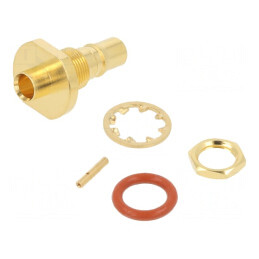 Soclu SMA Mamă Drept 50Ω Aurit PTFE | Electronic-mag.ro | Componente Electronice