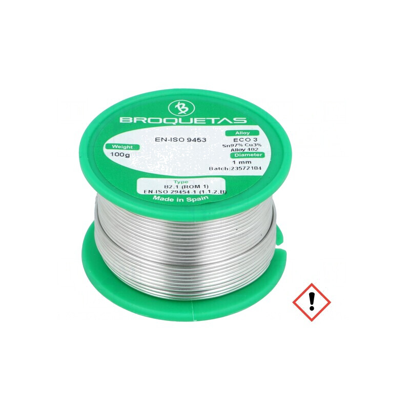 Sârmă de Lipit Fără Plumb 1mm 100g 230°C | Electronic-mag.ro | Componente Electronice Sârmă de Lipit Fără Plumb 1mm 100g 230°C | Electronic-mag.ro | Componente Electronice