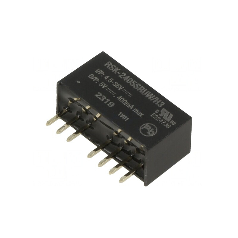 Convertor DC/DC 2W 4.5-36V la 5V 400mA SIP8 | Electronic-mag.ro | Componente Electronice