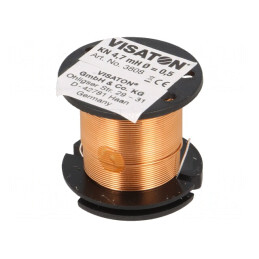 Inductor: bobină; 4,7mH; 2Ω; Ø: 32mm; H: 29mm; Øfir: 0,5mm