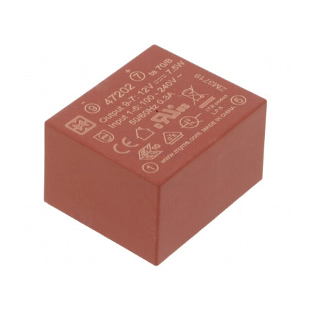 Convertor AC/DC 7,5W 12VDC | Electronic-mag.ro | Componente Electronice