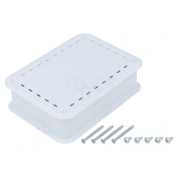 Carcasă Universală Albă 73,7x100,8x29,2 mm | Electronic-mag.ro | Componente Electronice