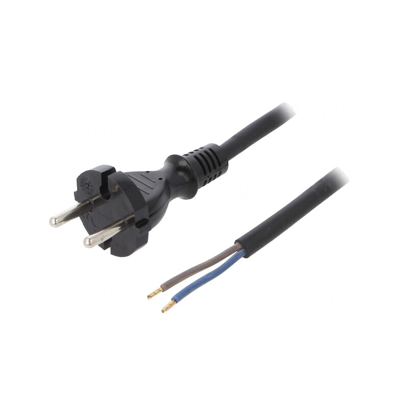 Cablu Electric 2x1,5mm2 Negru 4,5m 16A | Electronic-mag.ro | Componente Electronice