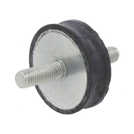 Atenuator de Vibrații M10 50mm Guma 15mm 2430N | Electronic-mag.ro | Componente Electronice