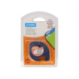 Bandă albă 12mm 4m DYMO LetraTag | Electronic-mag.ro | Componente Electronice