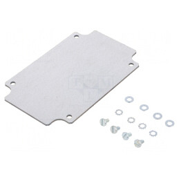 Placă de montare oțel gri 105x155mm Spacial SDB | Electronic-mag.ro | Componente Electronice