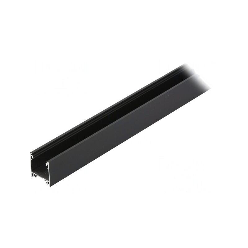 Profil aluminiu LINEA20 negru 1m pentru module LED | Electronic-mag.ro | Componente Electronice