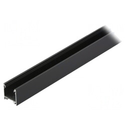 Profil aluminiu LINEA20 negru 1m pentru module LED | Electronic-mag.ro | Componente Electronice