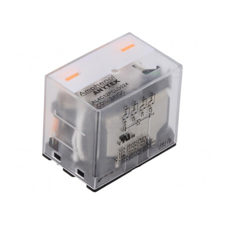 Releu Electromagnetic Industrial 4PDT 24VDC 12A 277VAC PCB | Electronic-mag.ro | Componente Electronice