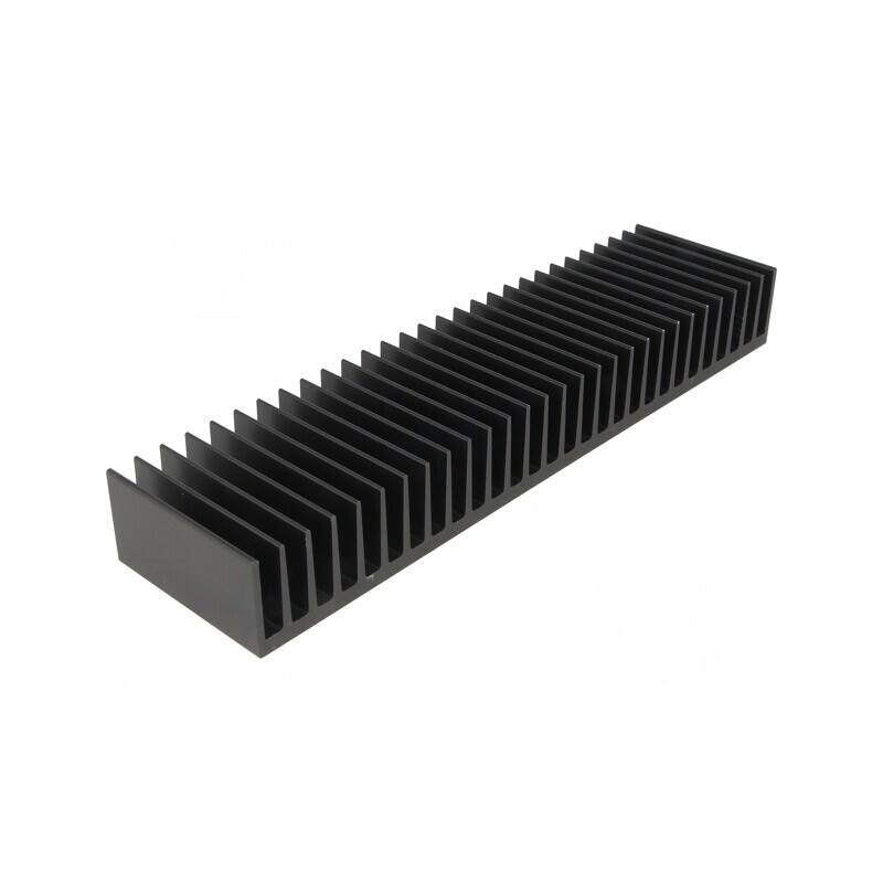 Radiator Extrudat Negru 50x200x25mm | Electronic-mag.ro | Componente Electronice