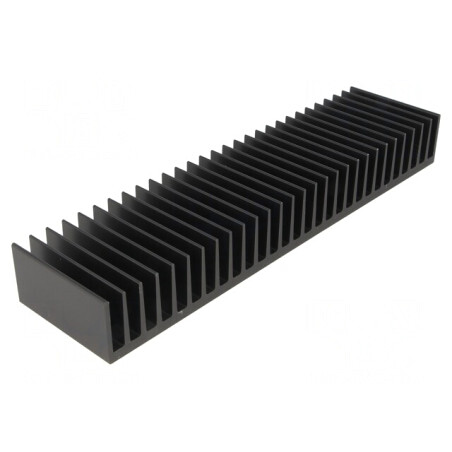 Radiator Extrudat Negru 50x200x25mm | Electronic-mag.ro | Componente Electronice