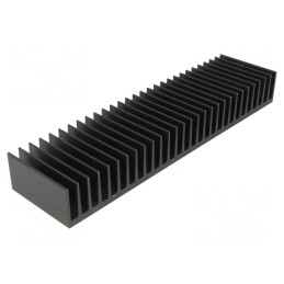 Radiator Extrudat Negru 50x200x25mm | Electronic-mag.ro | Componente Electronice