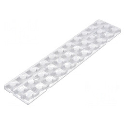 Lentilă LED Dreptunghiulară Transparentă Plexiglass PMMA | Electronic-mag.ro | Componente Electronice