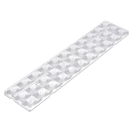 Lentilă LED Dreptunghiulară Transparentă Plexiglass PMMA | Electronic-mag.ro | Componente Electronice