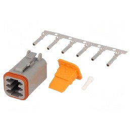 Conector DT Mamă 6 Pin Crimpat pe Cablu | Electronic-mag.ro | Componente Electronice