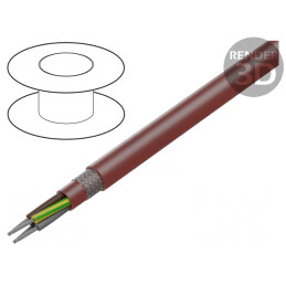 Cablu Silicon 4G0,5mm2 Maro-Roșu 60-180°C | Electronic-mag.ro | Componente Electronice