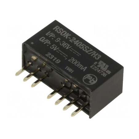 Convertor DC/DC 1W 9-36V la 5V 200mA SIP8 | Electronic-mag.ro | Componente Electronice