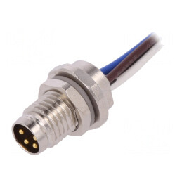 Conector M8 0.2m 4-Pin IP67 30V