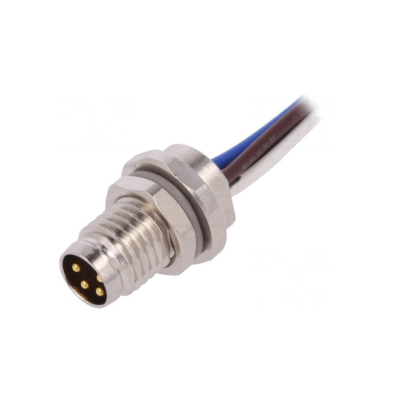 Conector M8 0.2m 4-Pin IP67 30V | Electronic-mag.ro | Componente Electronice