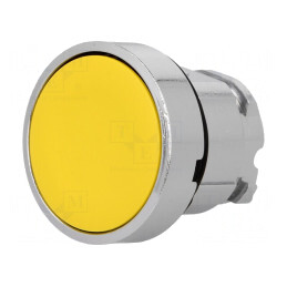 Comutator apăsare 22mm poziție stabilă galben | Electronic-mag.ro | Componente Electronice