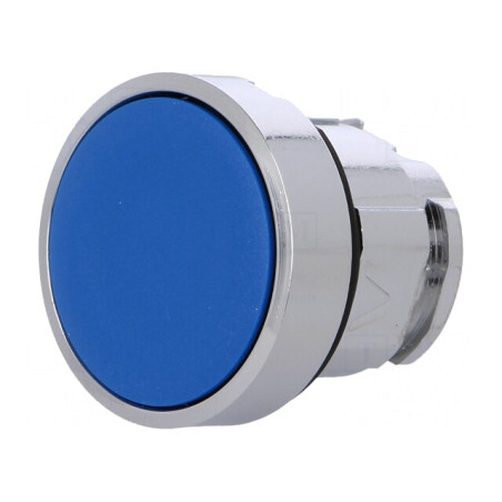 Comutator Apăsare 22mm Albastru | Electronic-mag.ro | Componente Electronice