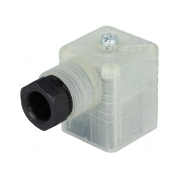 Conector: cu valvă; mufă; format A; 18mm; mamă; PIN: 3; în unghi 90°