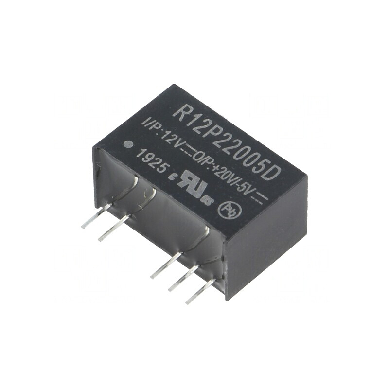 Convertor DC/DC 2W 10.8-13.2V la 20VDC și -5VDC | Electronic-mag.ro | Componente Electronice