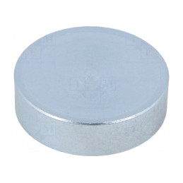 Magnet: fix; neodim; H: 7mm; 200N; Ø: 25mm; Mat.carc: oţel