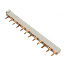 Bară colectoare 10mm² 3P 63A 12 module 214mm | Electronic-mag.ro | Componente Electronice