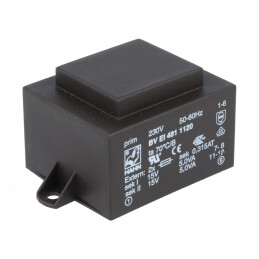 Transformator încapsulat 10VA 230V 15V PCB | Electronic-mag.ro | Componente Electronice